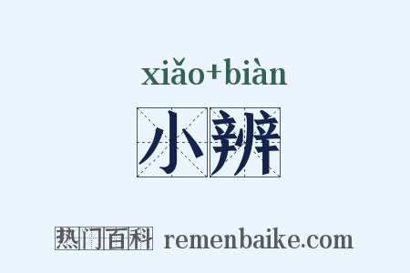 小辨是什么意思的图片
